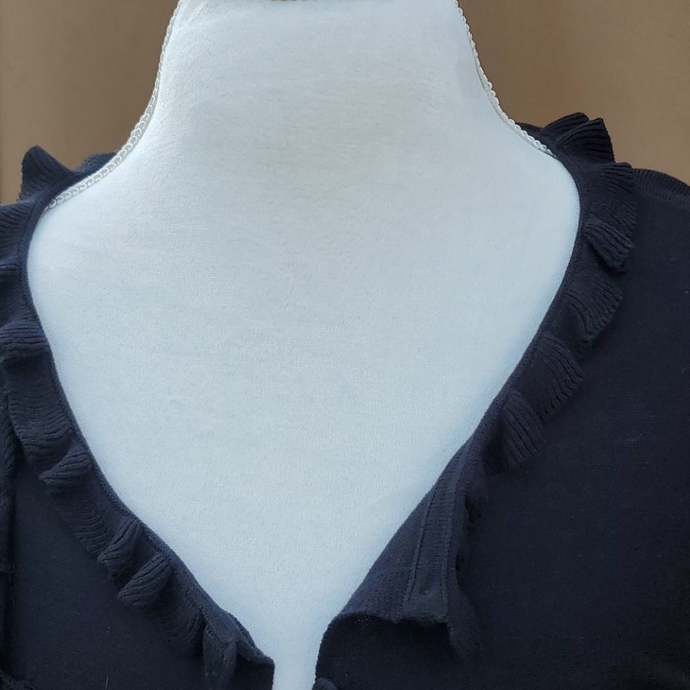 TALBOTS BLACK CARDIGAN SIZE SMALL - Picture 4 of 7